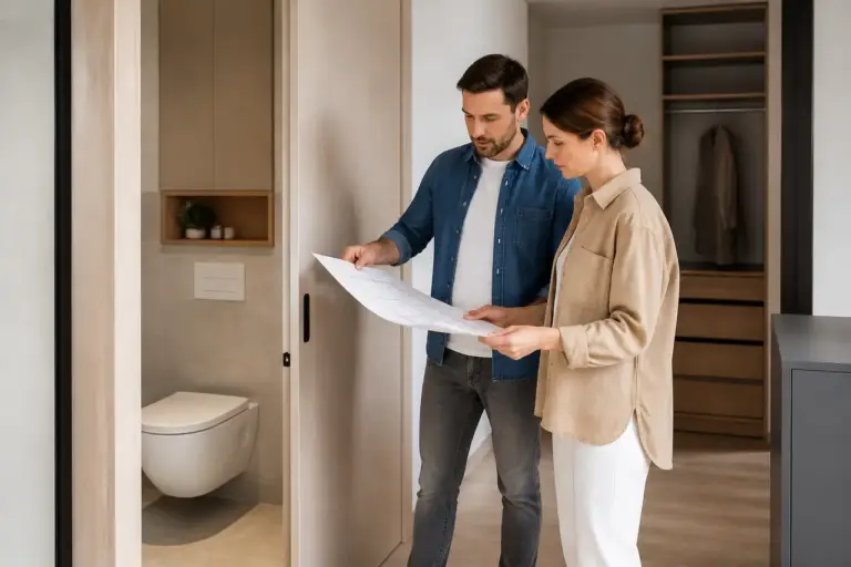 Compartimentarea unui apartament fără mutarea băii și fără spații pierdute