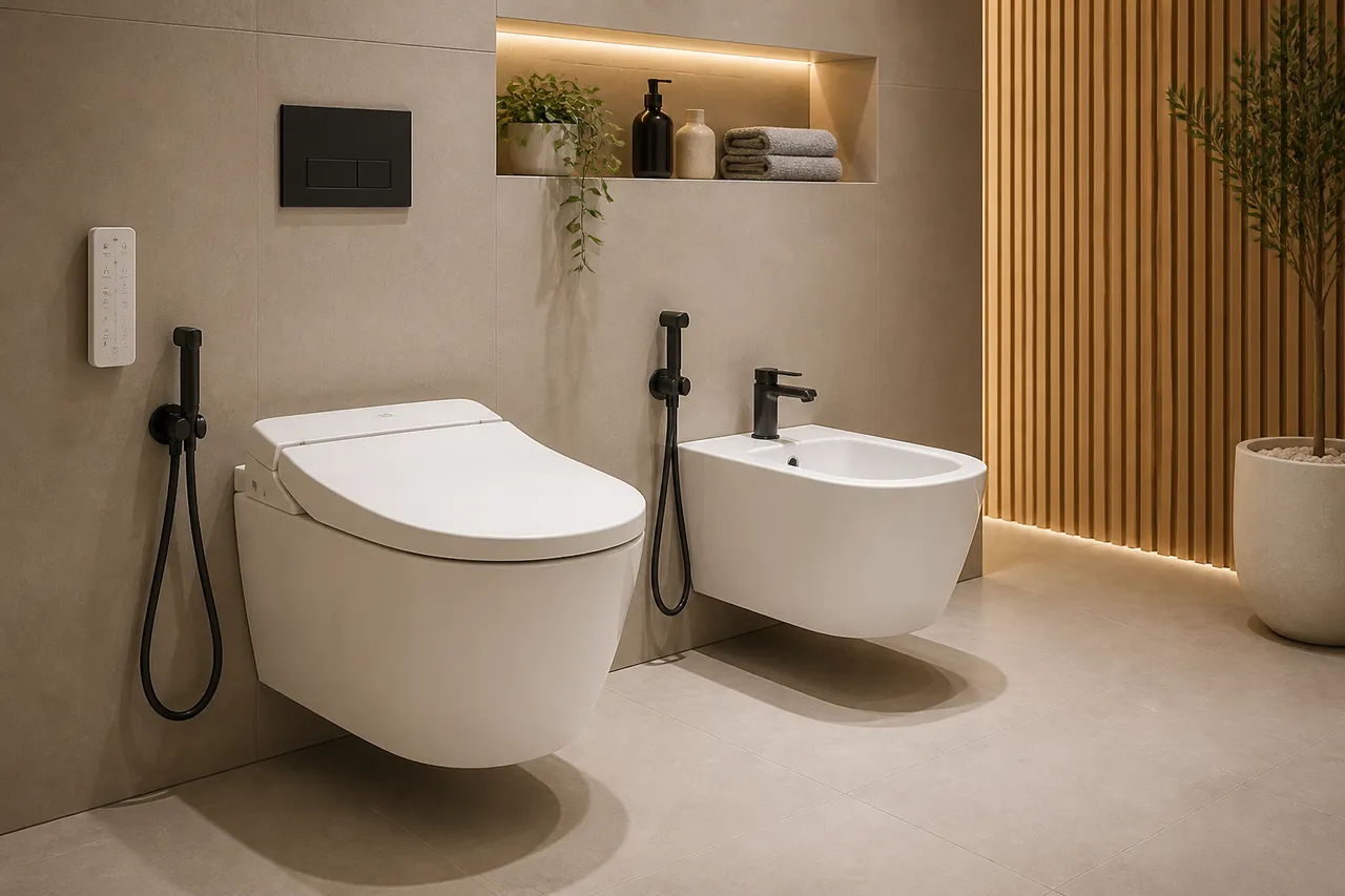 diferența dintre WC cu funcție bidet și bideu separat