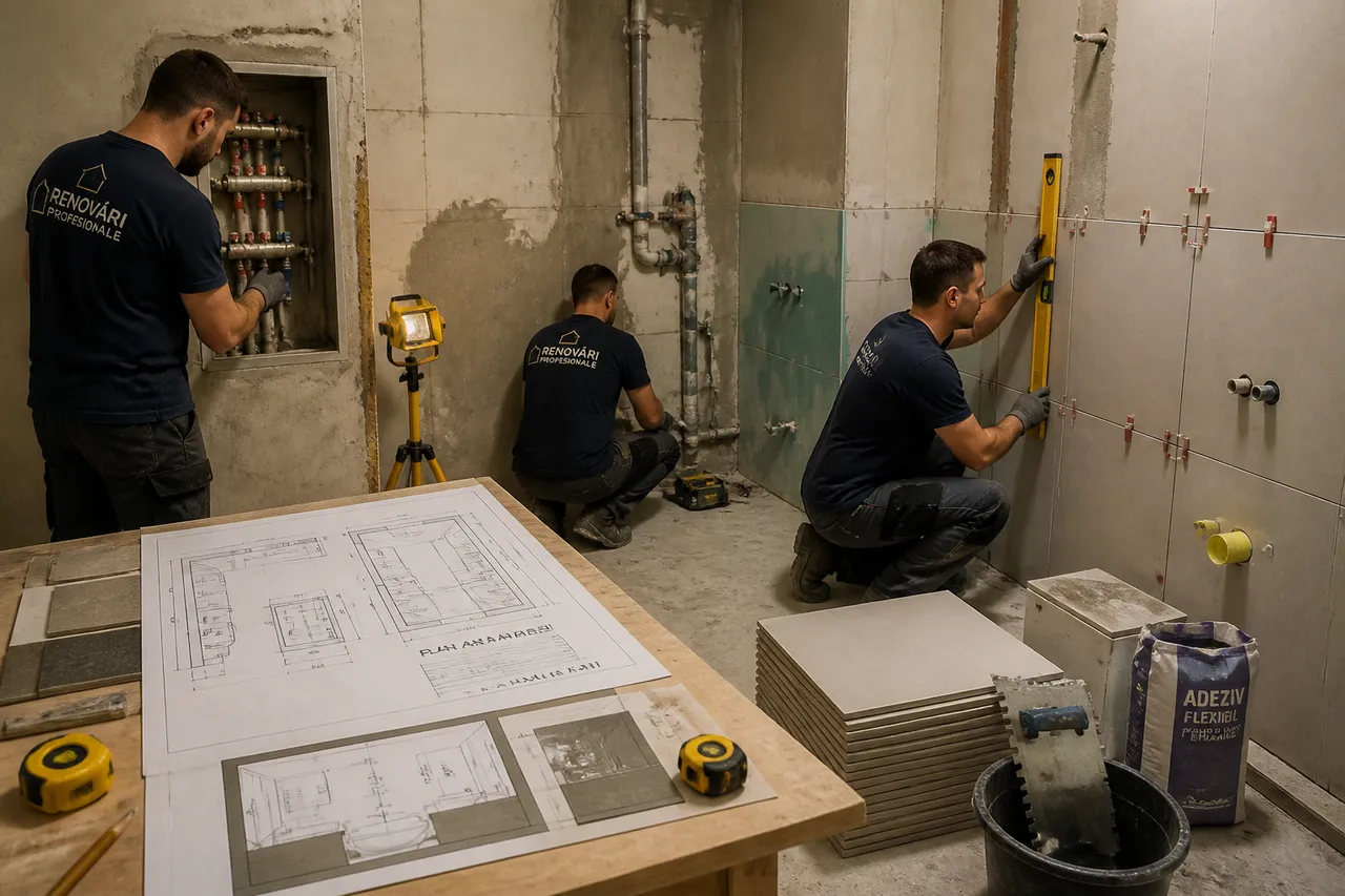 planificarea renovării unei băi mici