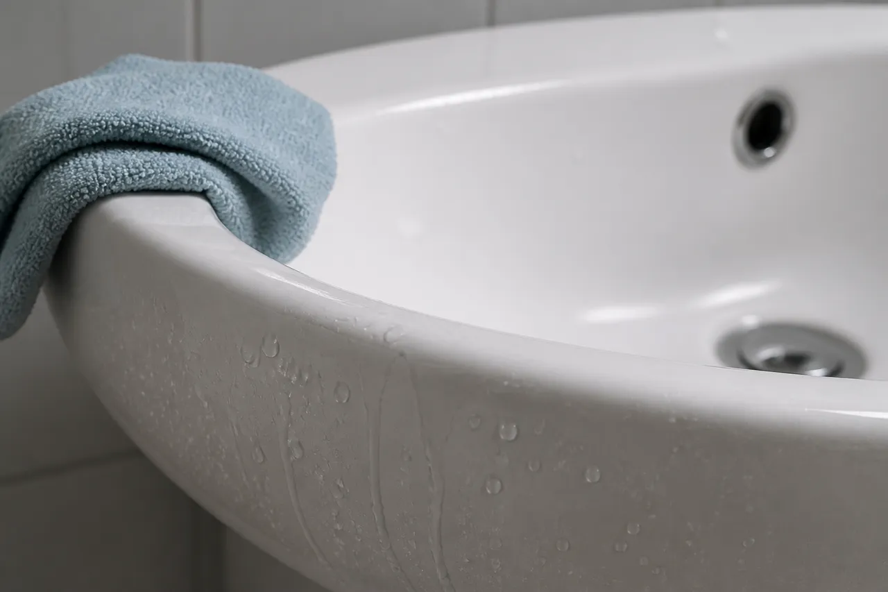 suprafață ceramică lucioasă ușor de curățat în baie