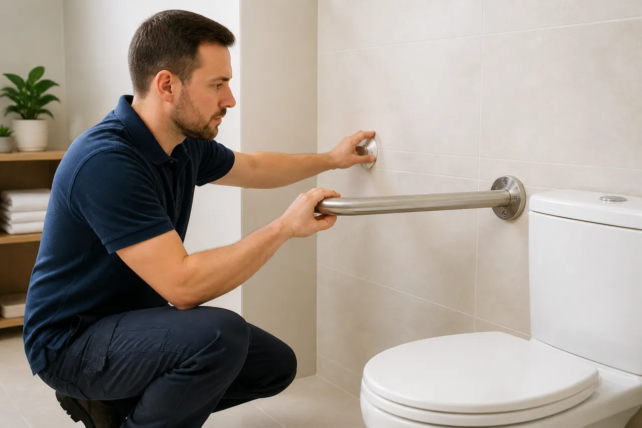 verificarea barei de sprijin după instalare