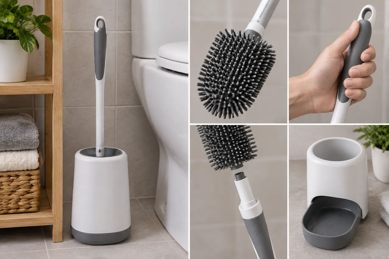 alegerea unei perii de WC din silicon durabile