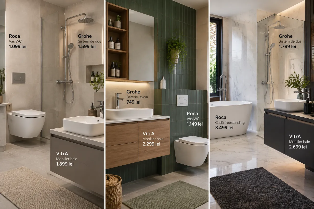 game de obiecte sanitare pentru renovare