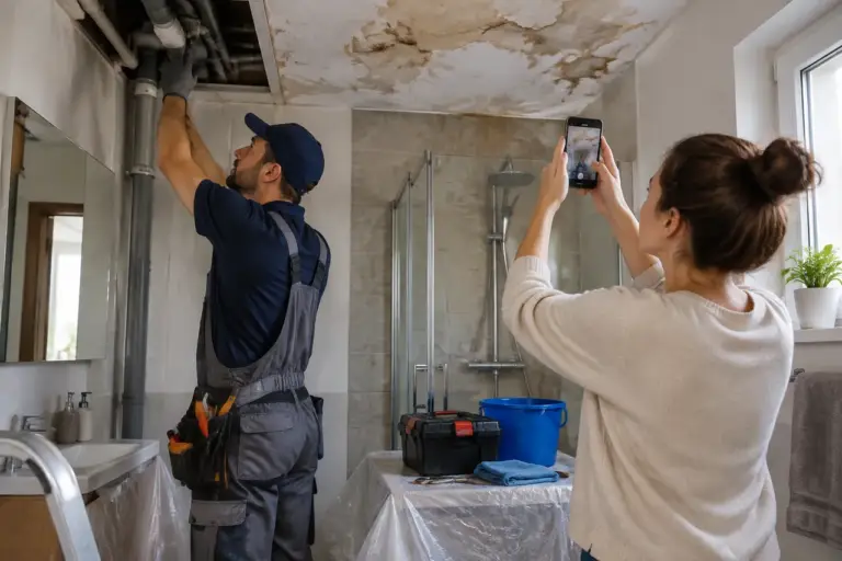 Reparațiile după infiltrații între apartamente fără finisaje refăcute inutil