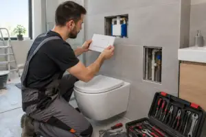 Rezervorul încastrat rămâne ușor de reparat când accesul este gândit corect