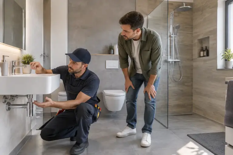 Roca, Grohe și VitrA în baia renovată alegerea după design și montaj